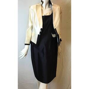 NEW CLIPS women's jacket dress combo in black